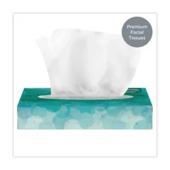 Clearance 21195 2-Ply Facial Tissue Junior Pack - White (80/Carton) Cleaning & Janitorial Supplies
