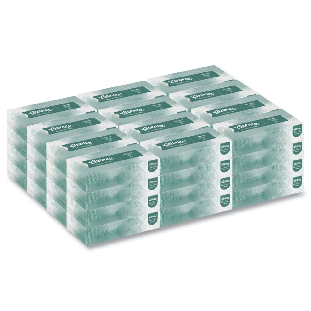 Best Naturals 2-Ply Flat Box 8.3 in. x 7.8 in. Facial Tissues - White (48 Boxes/Carton, 125 Sheets/Box) Paper & Dispensers