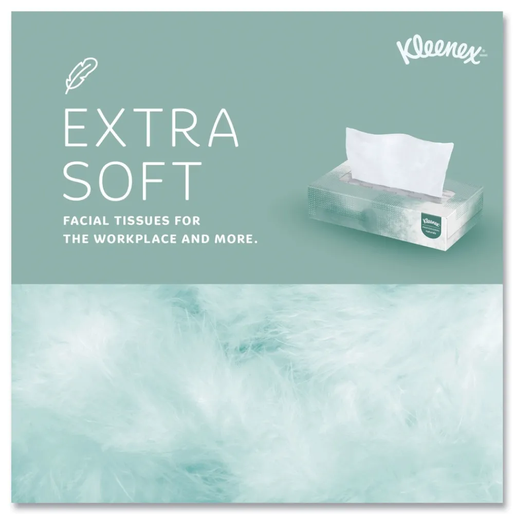 Best Naturals 2-Ply Flat Box 8.3 in. x 7.8 in. Facial Tissues - White (48 Boxes/Carton, 125 Sheets/Box) Paper & Dispensers