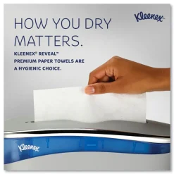 Clearance 2-Ply 8 in. x 9.4 in. Reveal Multi-Fold Towels - White (16/Carton) Paper & Dispensers