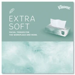 Hot 2-Ply Flat Box Naturals Facial Tissue for Business - White (125 Sheet/Box) Paper & Dispensers