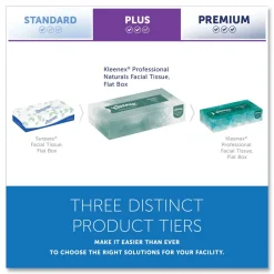 Hot 2-Ply Flat Box Naturals Facial Tissue for Business - White (125 Sheet/Box) Paper & Dispensers