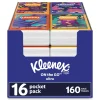 Discount 3-Ply On The Go Packs Facial Tissues - White (10/Pouch, 16 Pouches/Pack, 6 Packs/Carton) Paper & Dispensers