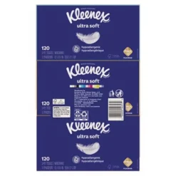 Sale 3-Ply Ultra Soft Facial Tissue - White (4 Packs/Carton) Paper & Dispensers|Cleaning & Janitorial Supplies