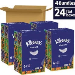 Sale 3-Ply Ultra Soft Facial Tissue - White (4 Packs/Carton) Paper & Dispensers|Cleaning & Janitorial Supplies