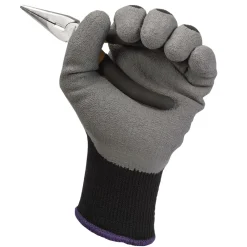 Outlet 12 Pairs/Pack G40 Multi-Purpose Latex Coated Gloves - Size 8, Black/Gray Work Gloves