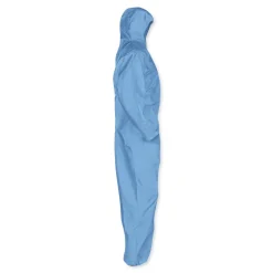 New A40 Elastic-Cuff Ankle Hood and Back Coveralls - X-Large Blue (24/Carton) Bib Overalls