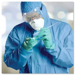 New A40 Elastic-Cuff Ankle Hood and Back Coveralls - X-Large Blue (24/Carton) Bib Overalls