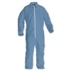 Best A65 Zipper Front Flame Resistant Coveralls with Hood/Elastic Wrists and Ankles - 3X-Large/Blue (21/Carton) Bib Overalls