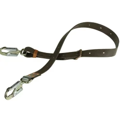 Clearance 8 ft. Positioning Strap with 6-1/2 in. Snap Hook - Brown Fall Protection