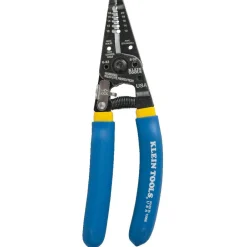 New 7.4 in. Solid and Stranded Copper Wire Stripper and Cutter - Blue/Yellow Cutting Tools
