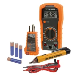 Outlet Digital Multimeter, Noncontact Voltage Tester and Electrical Outlet Test Kit Electrical Testers