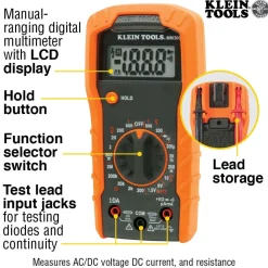 Outlet Digital Multimeter, Noncontact Voltage Tester and Electrical Outlet Test Kit Electrical Testers