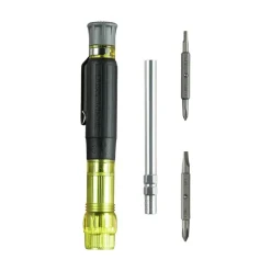 Best 4-in-1 Electronics Multi-Bit Pocket Screwdriver Set with Professional Phillips and Slotted Bits Screwdrivers