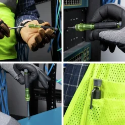 Best 4-in-1 Electronics Multi-Bit Pocket Screwdriver Set with Professional Phillips and Slotted Bits Screwdrivers