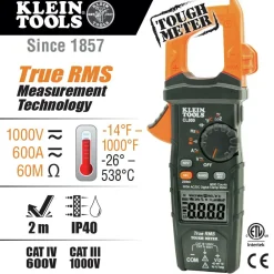 Discount Low Impedance AC TRMS Cordless Auto-Range Digital Clamp Meter Kit Clamp Meters