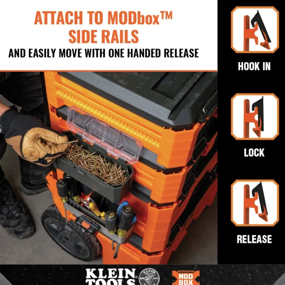 Online MODbox Parts Bin Rail Attachment Storage Systems