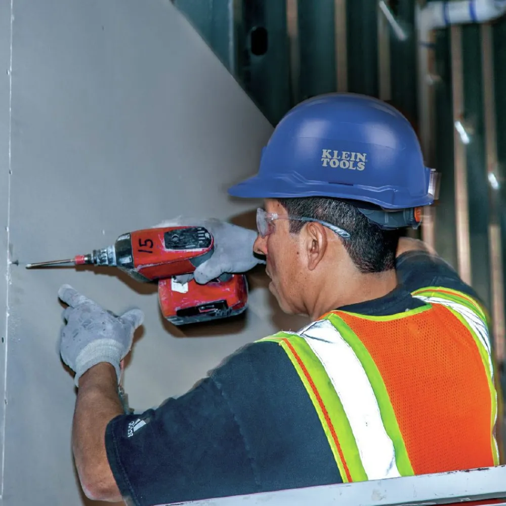 Best Non-Vented Cap Style Hard Hat - Blue Protective Head Gear