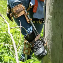 Outlet 2-Piece 2-3/4 in. Gaff 15 in. - 19 in. Tree Climber Set Fall Protection