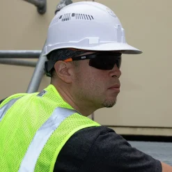 Sale 2-Piece Standard Semi Frame Safety Glasses Combo Pack - Clear/Gray Lens Eye Protection