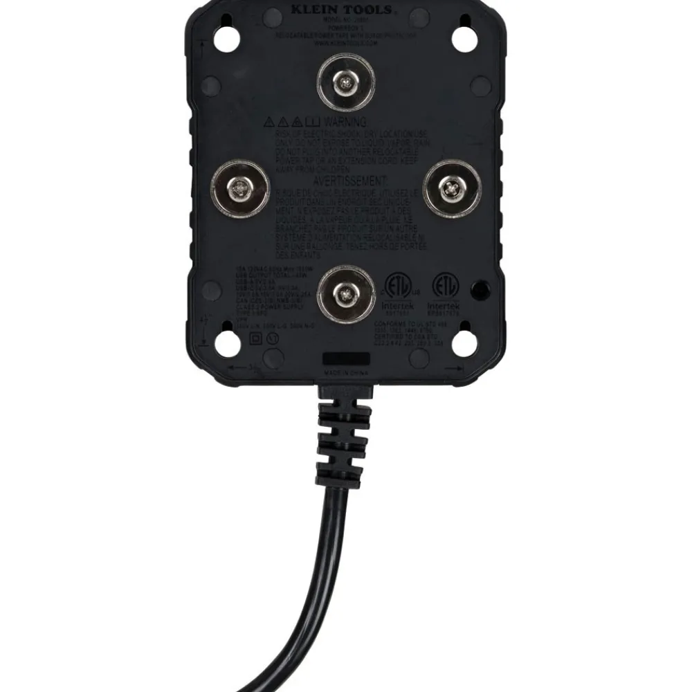 Clearance PowerBox 1 Magnetic Power Strip with Surge Protector Office Electronics & Batteries