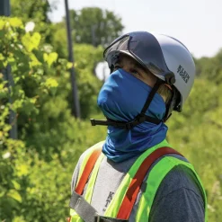 Safety Helmet Visor - Gray Tinted Protective Head Gear