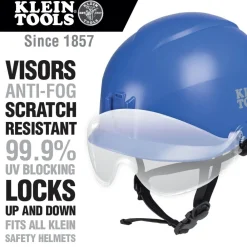 Clearance Safety Helmet Visor - Clear Protective Head Gear