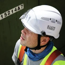 Clearance Safety Helmet Visor - Clear Protective Head Gear