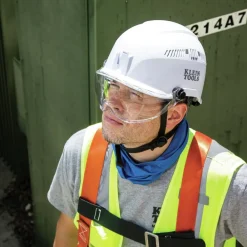 Clearance Safety Helmet Visor - Clear Protective Head Gear