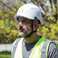 Clearance Safety Helmet Visor - Clear Protective Head Gear