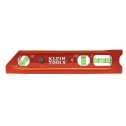 Best Water/Impact Resistant Lighted Torpedo Level with Magnet, 3 Vials and V-Groove Measuring Tools