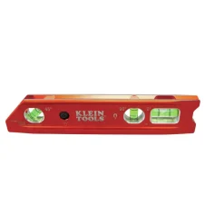 Best Water/Impact Resistant Lighted Torpedo Level with Magnet, 3 Vials and V-Groove Measuring Tools