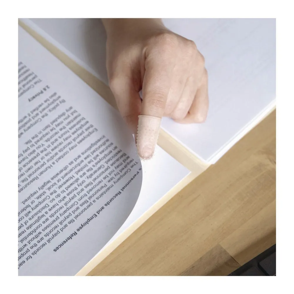 Online Micro-Gel Fingertips - Small/Medium/Large/X-Large Clear (12/Pack) Cleaning & Janitorial Supplies