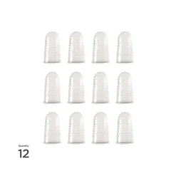 Best Size 11.5 Micro-Gel Fingertips - Medium Clear (12/Pack) Cleaning & Janitorial Supplies