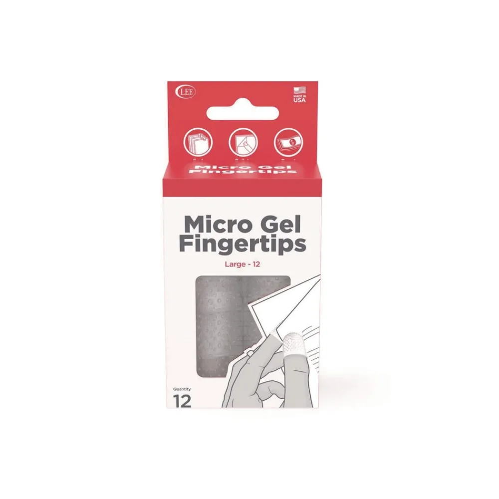 New Size 12 Micro-Gel Fingertips - Large Clear (12/Pack) Cleaning & Janitorial Supplies