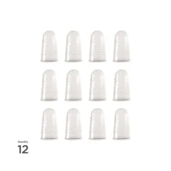 New Size 12 Micro-Gel Fingertips - Large Clear (12/Pack) Cleaning & Janitorial Supplies