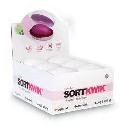 Outlet 1.5 oz. Ergo-Style Fingertip Moistener - White Office Furniture & Lighting