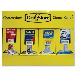Hot Plastic Case Single-Dose Medicine Dispenser - Yellow Cleaning & Janitorial Supplies