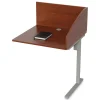 Clearance 31.25 in. x 23.25 in. x 45.25 in. 1-Leg Study Carrell Add On - Cherry Office Furniture & Lighting