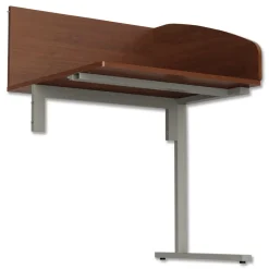 Clearance 31.25 in. x 23.25 in. x 45.25 in. 1-Leg Study Carrell Add On - Cherry Office Furniture & Lighting