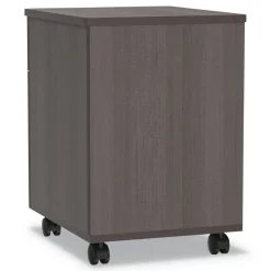 Online 16.5 in. x 19.75 in. x 23.63 in. Left or Right 2-Drawer Box/File Legal/Letter Trento Line Mobile Pedestal File - Mocha Office Furniture & Lighting