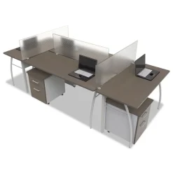 Online Trento Line 47.13 in. x 1.75 in. x 15.5 in. Polycarbonate Dividing Panel - Translucent Office Furniture & Lighting
