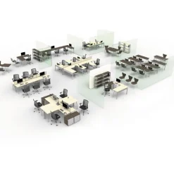 Online Trento Line 47.13 in. x 1.75 in. x 15.5 in. Polycarbonate Dividing Panel - Translucent Office Furniture & Lighting