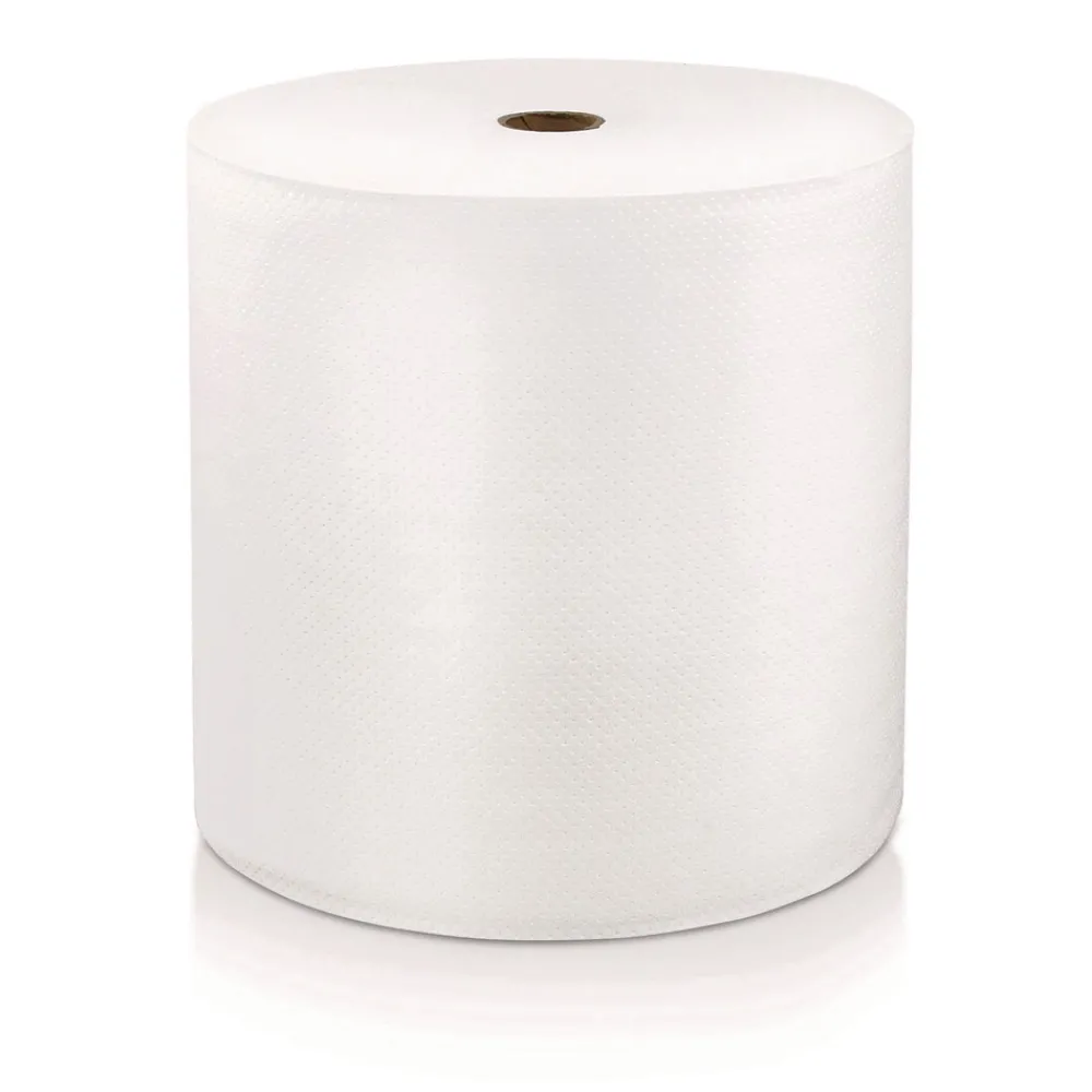 Sale 8 in. x 1000 ft. 1-Ply Hard Wound Roll Towel - White (6/Carton) Cleaning & Janitorial Supplies