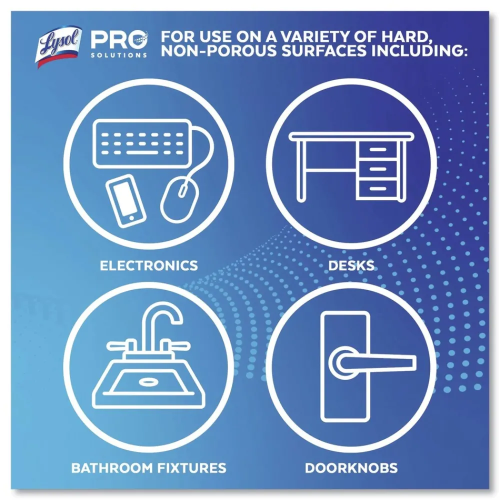 Clearance 19200-89347 7 in. x 7.25 in. 1-Ply Disinfecting Wipes - Early Morning Breeze, White (6 Canisters/Carton) Cleaning & Janitorial Supplies