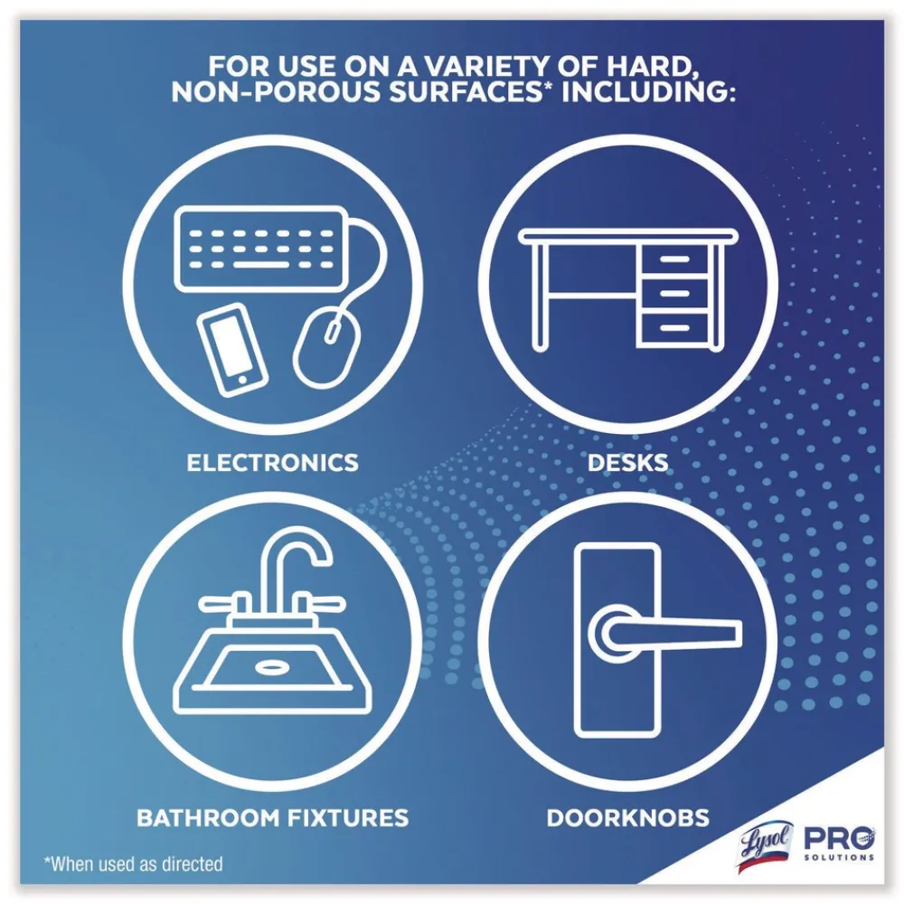 Outlet 19200-99856 6 in. x 8 in. 1-Ply Professional Disinfecting Wipe Bucket - Lemon and Lime Blossom White (2/Carton) Cleaning & Janitorial Supplies