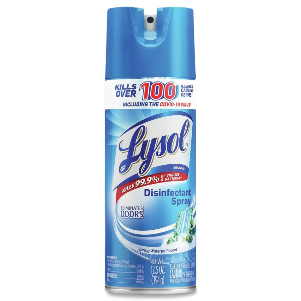 Outlet 19200-02845 12.5 oz. Aerosol Spring Waterfall Liquid Disinfectant Spray (12/Carton) Cleaning & Janitorial Supplies