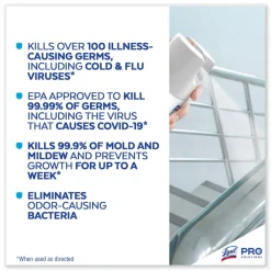 Best 19200-99608 19 oz. Aerosol Spray Disinfectant Spray - Crisp Linen (4/Carton) Cleaning & Janitorial Supplies