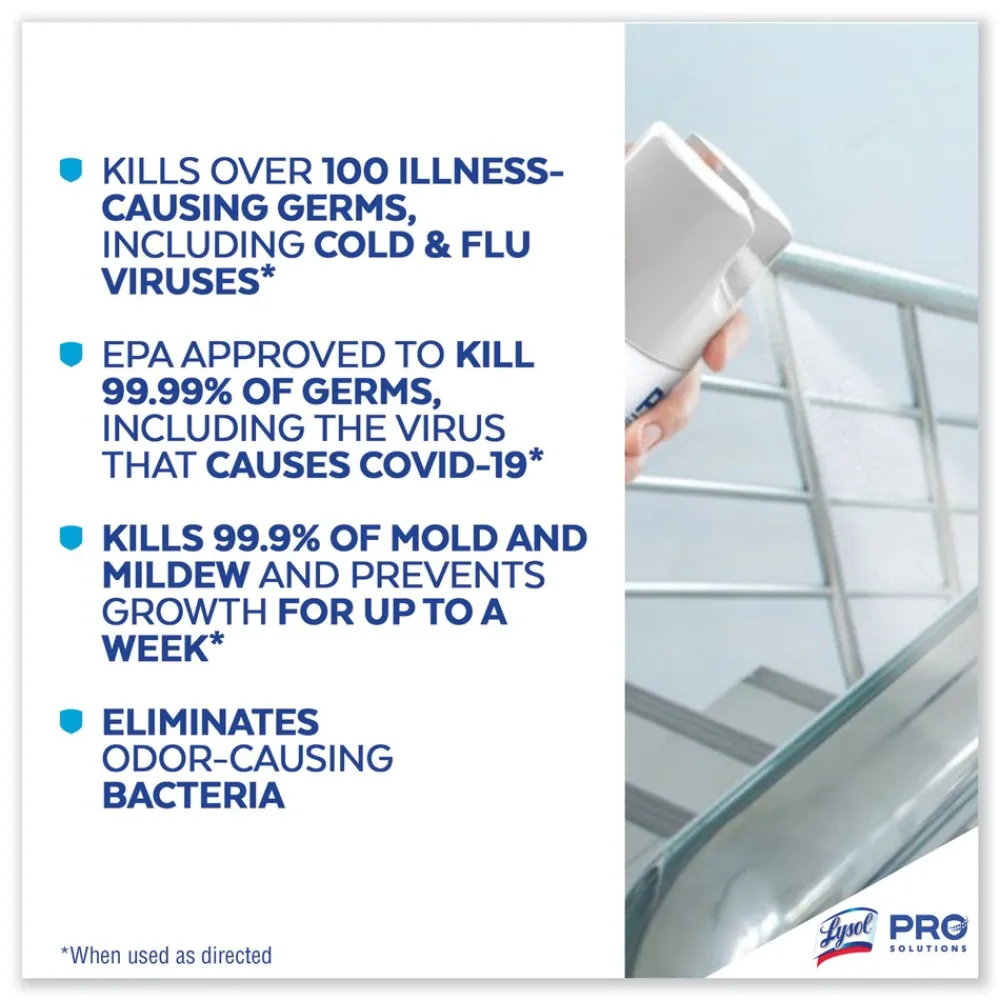 Best 19200-99608 19 oz. Aerosol Spray Disinfectant Spray - Crisp Linen (4/Carton) Cleaning & Janitorial Supplies