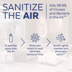 Sale 19200-99394 10 oz Aerosol Can Air Sanitizer Spray - Light Breeze Scent (6/Carton) Cleaning & Janitorial Supplies